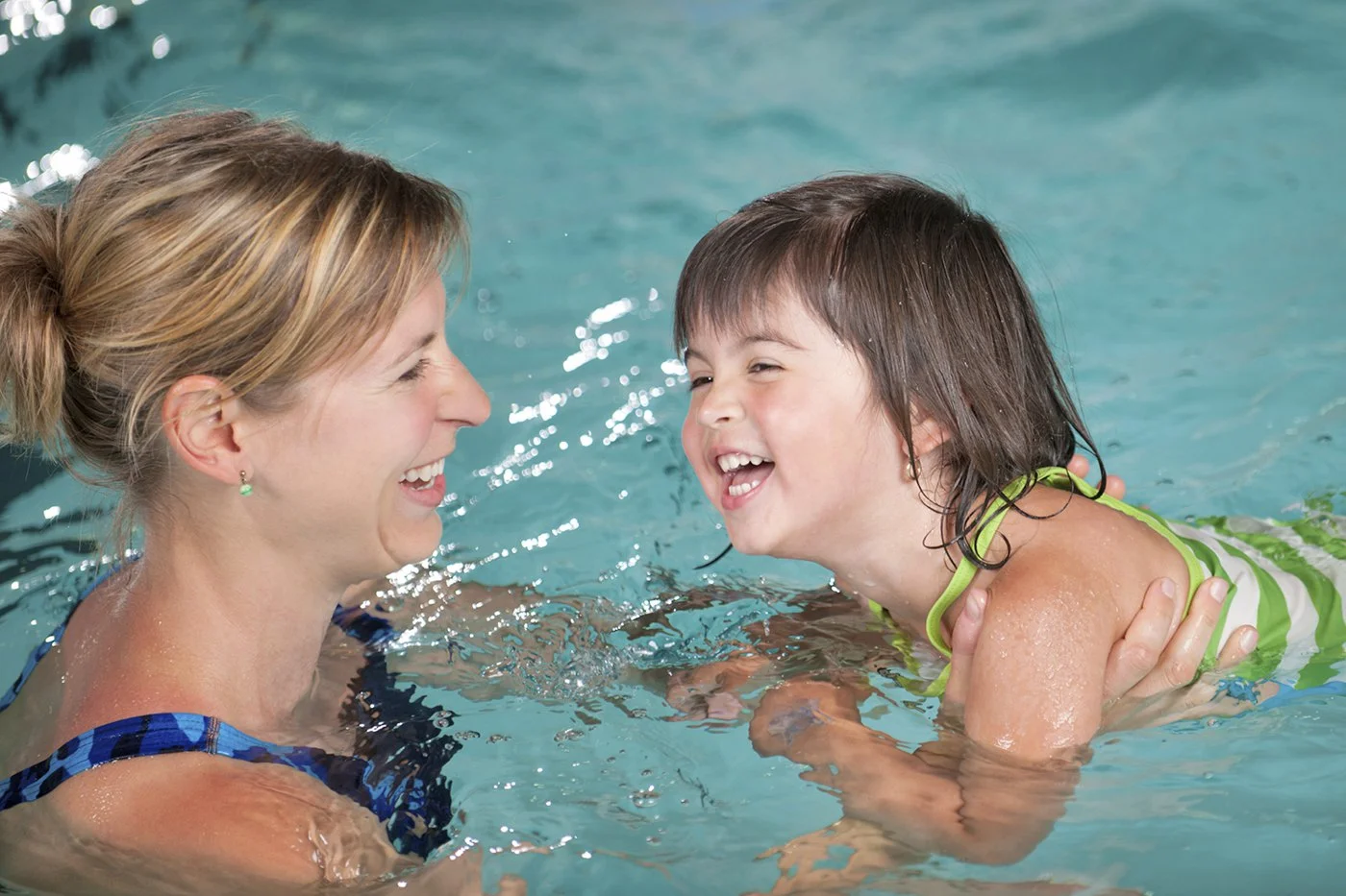 A swim lesson at the Y
